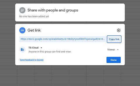 Select the team in Google Company Email (Google Workspace) to share the drive files to all users in the respective corporate team with just one click