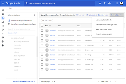 Google Workspace Admin Account