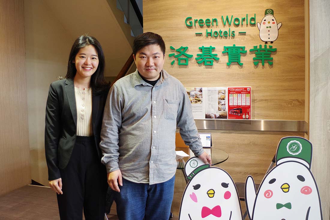 TS Cloud system specialist, Director Huang of Green World Hotels Co., Ltd IT Department 